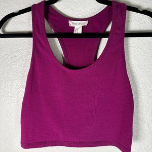 F21 Fuchsia Crop Top Size M